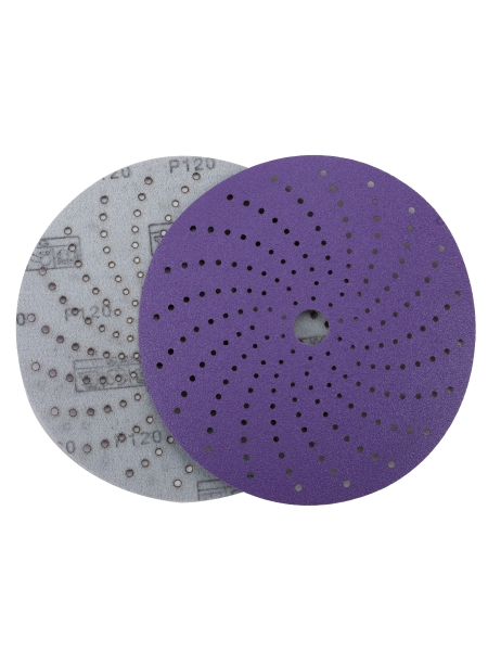 Круг шлифовальный c мультипылеотводом Purple P120, CERAMIC FILM Hookit CF775, 150 мм, 10 шт PROBOS 77586825