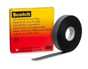 Лента самослипающаяся резиновая Scotch 23, рулон 19 мм х 9,1 м в индивидуальной упаковке