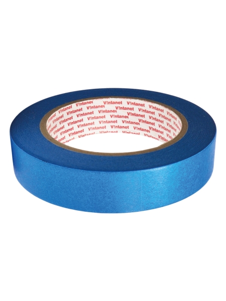 Малярная лента на основе рисовой бумаги Washi для четкого края Vintanet WM111, синяя, 24мм х 50м WM1112450