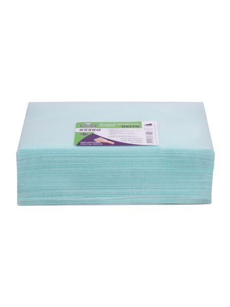 Нетканый протирочный материал PROBOS DELTA 6556G, 55 г/м2, светло-зелёный, К-сетчатая стр, 60x40 см 6556G50
