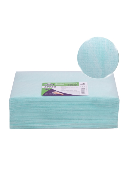 Нетканый протирочный материал PROBOS DELTA 6556G, 55 г/м2, светло-зелёный, К-сетчатая стр, 60x40 см 6556G50