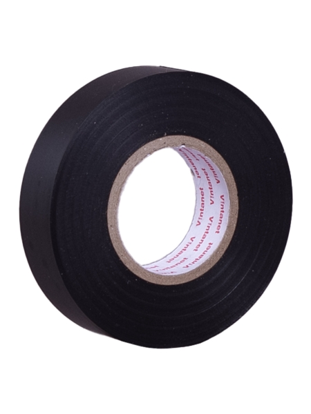 Изолента виниловая VINTANET морозостойкая ULTRAFIX180 черная, рулон 19 мм х 20 м UF180BL1920