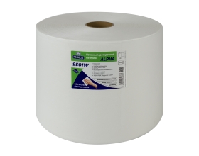 Нетканый протирочный материал PROBOS ALPHA 9501W, 50 г/м2, белый, 25x34 см, 1100 л/рулон 9501W1100