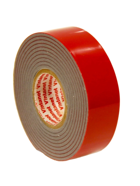 Монтажная клейкая двусторонняя лента Vintanet 6535, универсальная, 19 мм х 1,5 м 19MMX1,5M