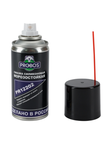 Силиконовая морозостойкая смазка PROBOS 210 мл, аэрозоль PR12202