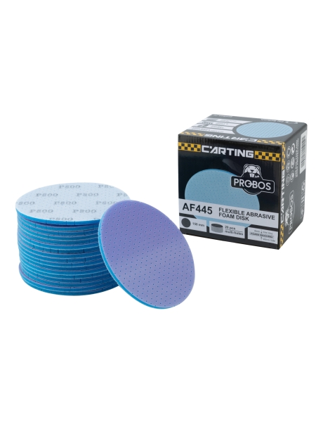 Круг абразивный гибкий на мягкой вспененной оcнове PROBOS AF445 Hookit 150 мм, P800 44533540