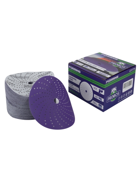 Круг шлифовальный c мультипылеотводом Purple P400, CERAMIC FILM Hookit CF775, 150 мм, 10 шт PROBOS 77505059