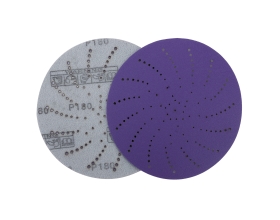 Круг шлифовальный c мультипылеотводом Purple P180, CERAMIC FILM Hookit CF775, 125 мм, 10 шт PROBOS 77564264