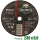 Круг зачистной абразивный 230x6.0x22.23 мм PROBOS PR3535
