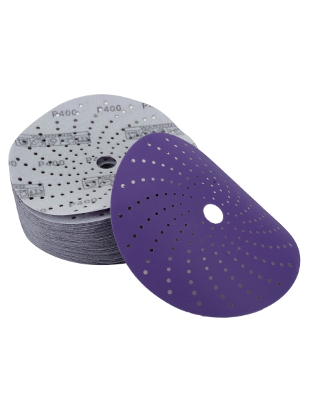 Круг шлифовальный c мультипылеотводом Purple P400, CERAMIC FILM Hookit CF775, 150 мм, 10 шт PROBOS 77505059