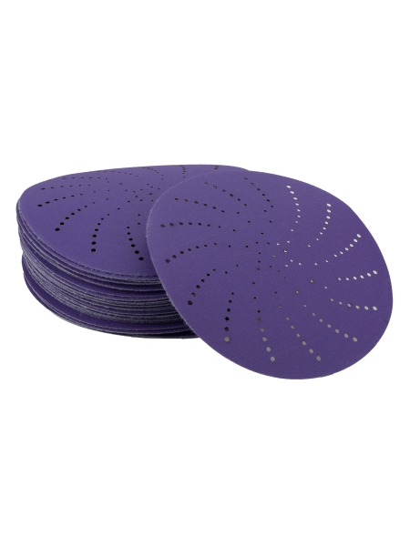 Круг шлифовальный c мультипылеотводом Purple P180, CERAMIC FILM Hookit CF775, 125 мм, 10 шт PROBOS 77564264