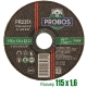 Круг отрезной абразивный 115x1.6x22.23 мм PROBOS PR2351