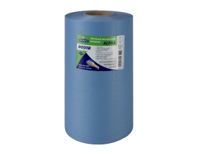 Нетканый протирочный материал PROBOS ALPHA 9601B, 60г/м2, голубой, 220 л/рулон 9601B220