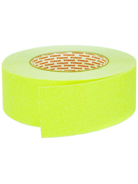 Противоскользящая флуоресцентная лента Vintanet ASF60, средней зернистости, лимонная, 48мм х 10м ASF604810G