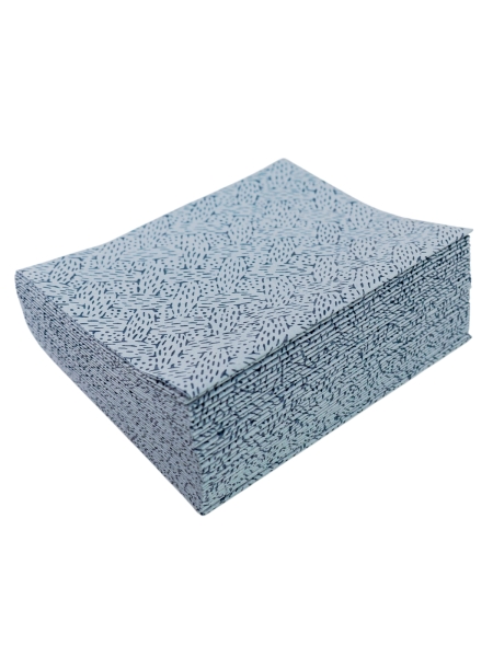 Нетканый протирочный материал PROBOS GAMMA 7703B, 70 г/м2, голубой, V-тиснение, 30x38 см, 35л 7703B35