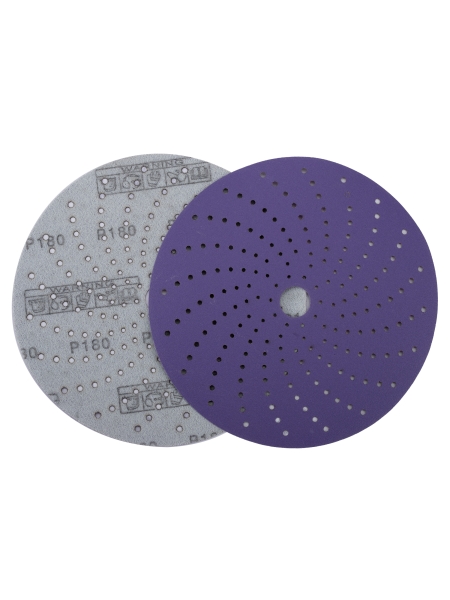 Круг шлифовальный c мультипылеотводом Purple P180, CERAMIC FILM Hookit CF775, 150 мм, 10 шт PROBOS 77564265