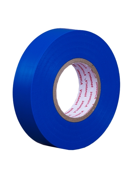 Изолента виниловая VINTANET морозостойкая ULTRAFIX180 синяя, рулон 19 мм х 20 м UF180B1920