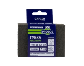 Губка абразивная шлифовальная Forming прямоугольный профиль 100x68x25 мм, P100 PROBOS GAP100