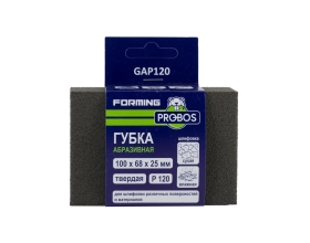 Губка абразивная шлифовальная Forming прямоугольный профиль 100x68x25 мм, P120 PROBOS GAP120