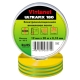 Изолента виниловая VINTANET морозостойкая ULTRAFIX180 желто-зеленая, рулон 19 мм х 20 м UF180YG1920