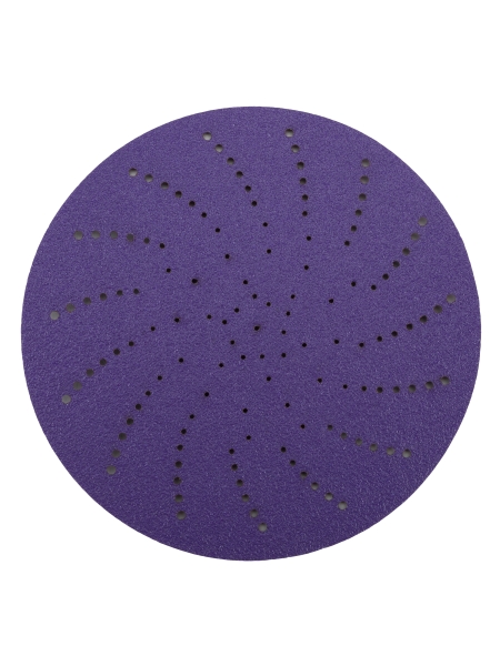 Круг шлифовальный c мультипылеотводом Purple P80, CERAMIC FILM Hookit CF775, 125 мм, 10 шт PROBOS 77586822