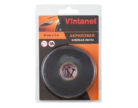 Клейкая двусторонняя акриловая лента Vintanet VN8049, цвет серый, 20 мм х 5 м VN8049205