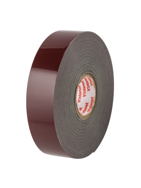Клейкая двусторонняя акриловая лента Vintanet VN8049, цвет серый, 20 мм х 5 м VN8049205