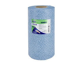 Нетканый протирочный материал PROBOS GAMMA 7703B, 70г/м2, голубой, V-тиснение, 32x36см, 125 л/рулон 7703B125