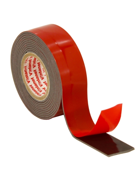 Монтажная сверхсильная клейкая двусторонняя лента Vintanet VN1146, цвет черный, 19 мм х 1,5 м VN11461915