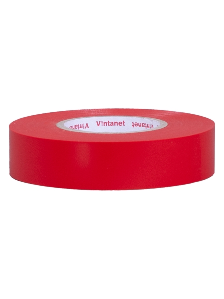 Изолента виниловая VINTANET морозостойкая ULTRAFIX180 красная, рулон 19 мм х 20 м UF180R1920