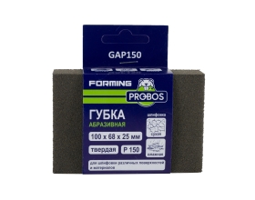 Губка абразивная шлифовальная Forming прямоугольный профиль 100x68x25 мм, P150 PROBOS GAP150