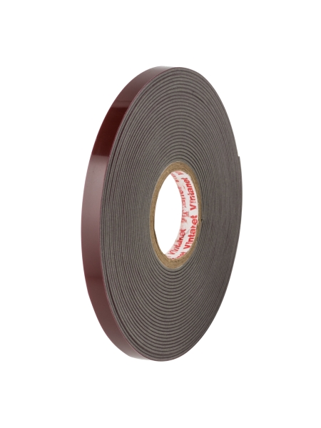 Клейкая двусторонняя акриловая лента Vintanet VN8049, цвет серый, 6 мм х 5 м VN804965