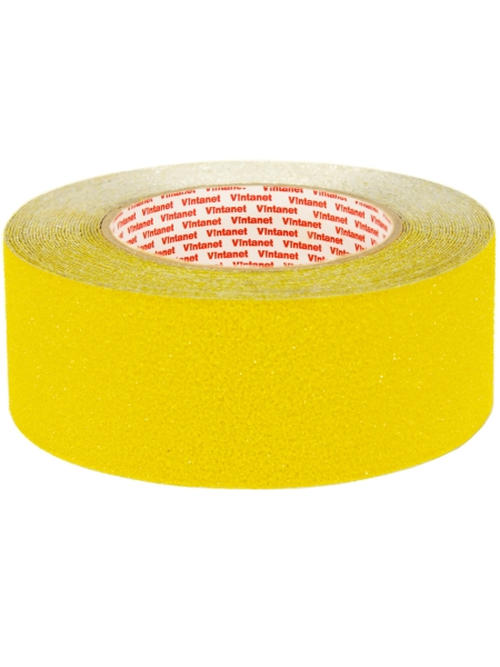 Противоскользящая лента на алюминевой основе Vintanet ASA60, средней зернистости, желтая, 50мм х 10м ASA605010Y