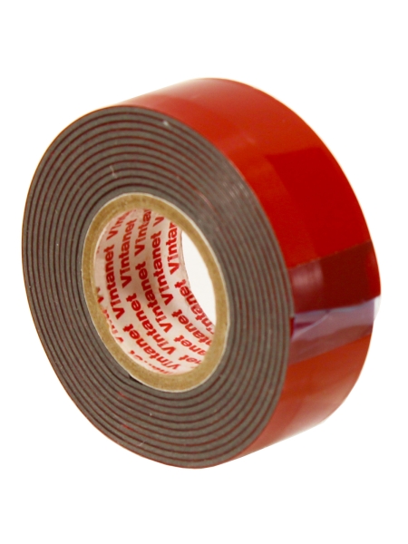 Монтажная сверхсильная клейкая двусторонняя лента Vintanet VN1146, цвет черный, 19 мм х 1,5 м VN11461915