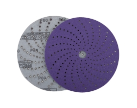 Круг шлифовальный c мультипылеотводом Purple P80, CERAMIC FILM Hookit CF775, 150 мм, 10 шт PROBOS 77586824