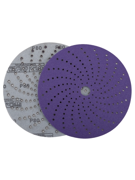 Круг шлифовальный c мультипылеотводом Purple P80, CERAMIC FILM Hookit CF775, 150 мм, 10 шт PROBOS 77586824