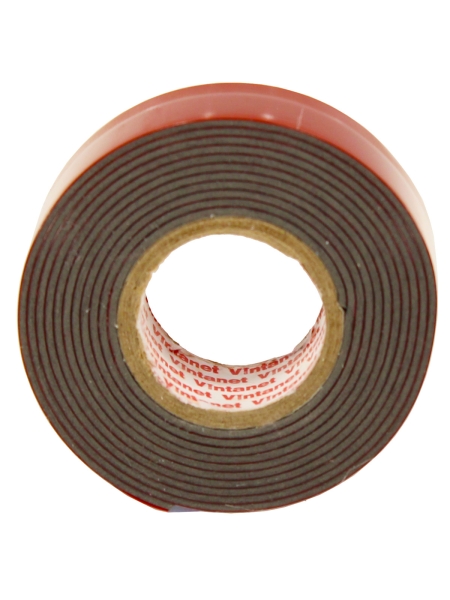 Монтажная сверхсильная клейкая двусторонняя лента Vintanet VN1146, цвет черный, 19 мм х 1,5 м VN11461915