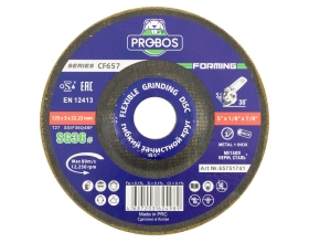 Круг гибкий зачистной Forming СF657 CERAMIC, T27, 125х3х22 мм, P36, 20 шт PROBOS 65751741