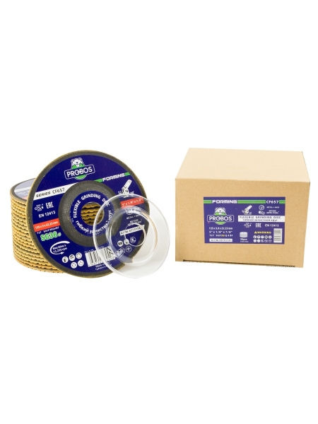 Круг гибкий зачистной Forming СF657 CERAMIC, T27, 125х3х22 мм, P36, 20 шт PROBOS 65751741