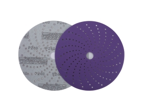 Круг шлифовальный c мультипылеотводом Purple P240, CERAMIC FILM Hookit CF775, 150 мм, 10 шт PROBOS 77547098