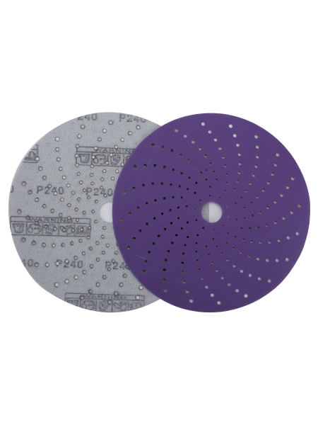 Круг шлифовальный c мультипылеотводом Purple P240, CERAMIC FILM Hookit CF775, 150 мм, 10 шт PROBOS 77547098