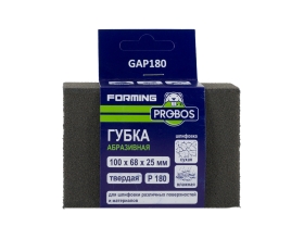 Губка абразивная шлифовальная Forming прямоугольный профиль 100x68x25 мм, P180 PROBOS GAP180