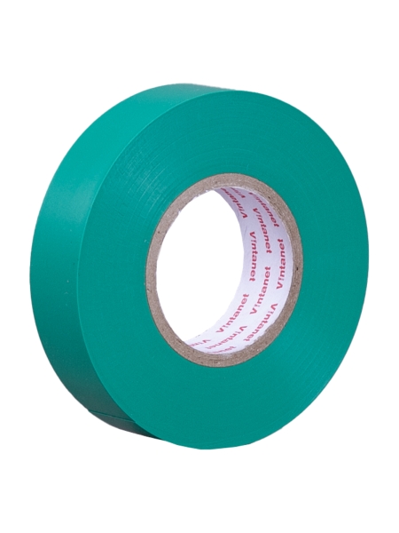 Изолента виниловая VINTANET морозостойкая ULTRAFIX180 зеленая, рулон 19 мм х 20 м UF180G1920