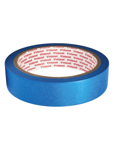Малярная лента на основе рисовой бумаги Washi для четкого края VINTANET WM111, синяя, 24 мм х 25 м WM1112425