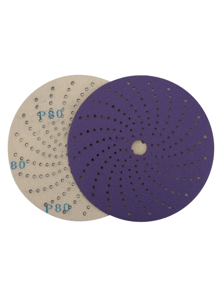 Круг шлифовальный c мультипылеотводом Purple PROBOS P80, CP737 CERAMIC Hookit, 150 мм, 10 шт/уп 73751369