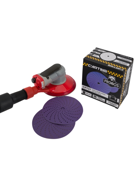 Круг шлифовальный c мультипылеотводом Purple PROBOS P240, CP737 CERAMIC Hookit, 150 мм, 10шт/уп 73751424