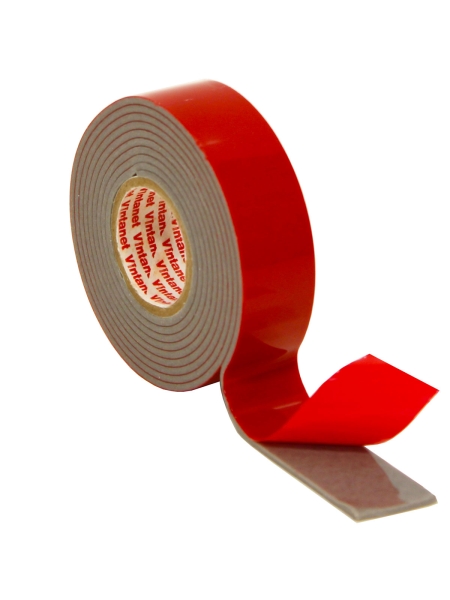 Монтажная клейкая двусторонняя лента Vintanet 3535, низкотемпературная, 19 мм х 1,5 м 19MMX1,5M