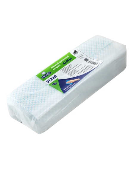 Нетканый протирочный материал PROBOS ALPHA 9122B голубой, сотовое тиснение, 32x42 см, 25 листов в уп 9122B25