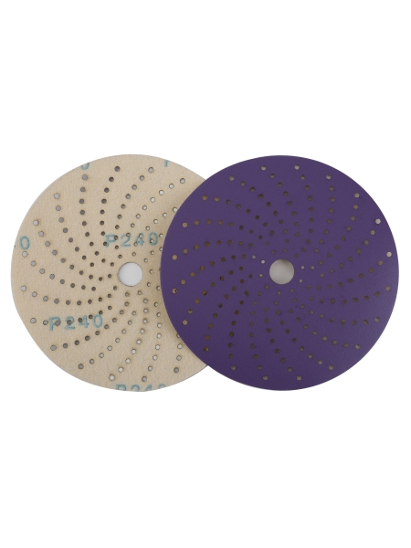 Круг шлифовальный c мультипылеотводом Purple PROBOS P240, CP737 CERAMIC Hookit, 150 мм, 10шт/уп 73751424