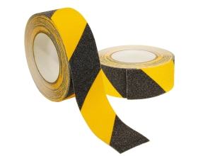 Противоскользящая лента Vintanet AS60, средней зернистости, черно-желтая, 50мм х 10м AS605010BY
